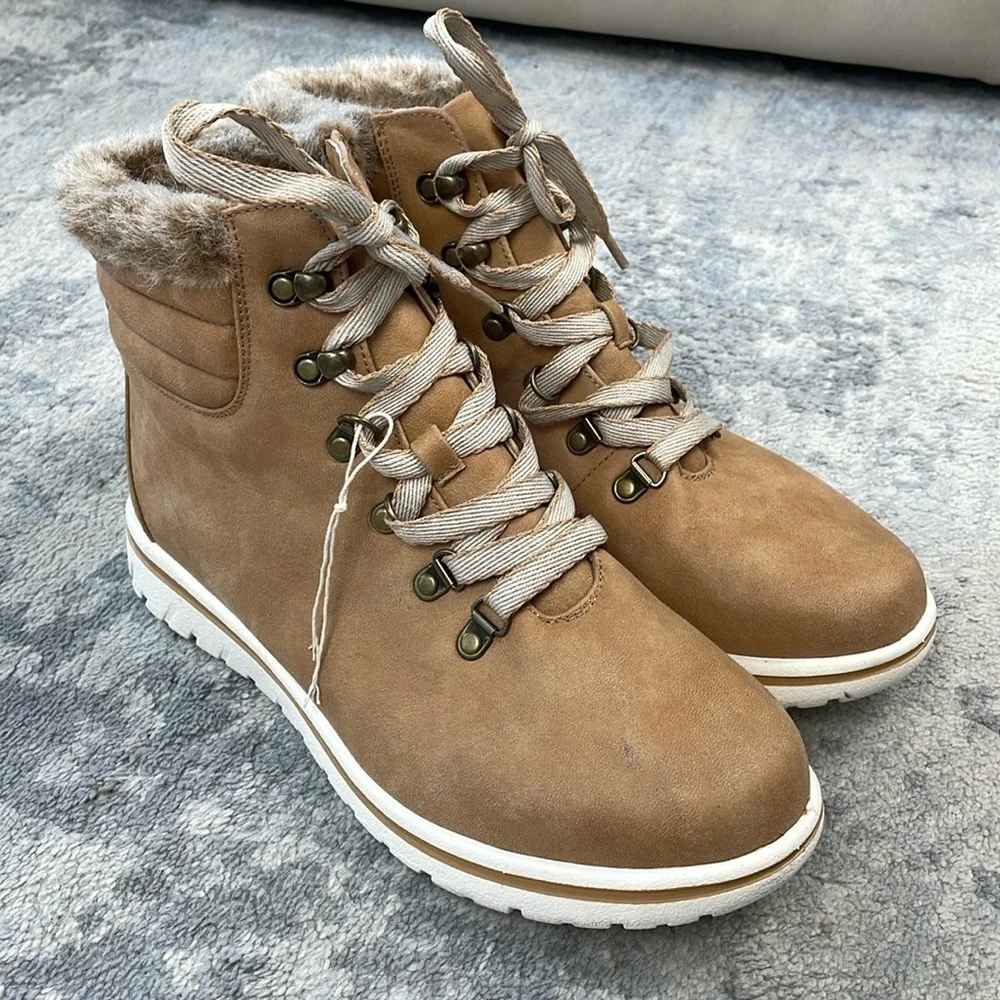 Cliffs by White Mountain Hallett Ankle Boot Bootie Hiking Winter Tan Sz 11W